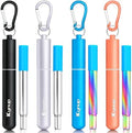 Kynup Reusable Collapsible Metal Straws, Cruise Ship Essentials