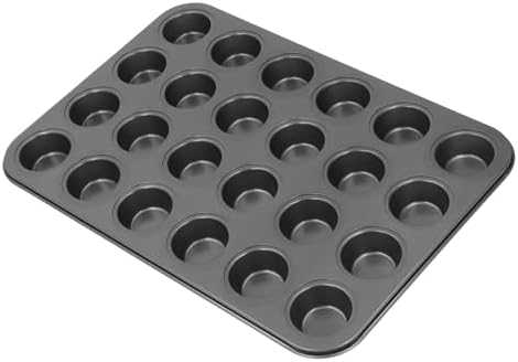 Mini Muffin Pan 24 Cups Nonstick,1 Pack 24 Mini Small Cup Non Stick