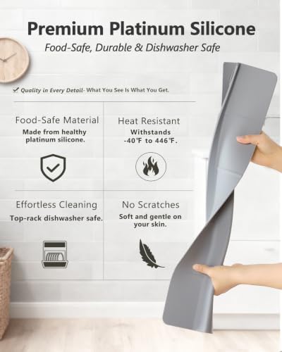 Silicone Sink Splash Guard 23" 18" 30", Kitchen & Bathroom Sink Edge