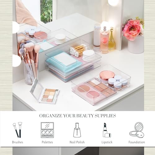 STORi SimpleSort 3-Piece Stackable Clear Drawer Organizer Set | 9" x