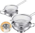 Boao 4 Pcs Stainless Steel Canning Funnels with Fine Mesh