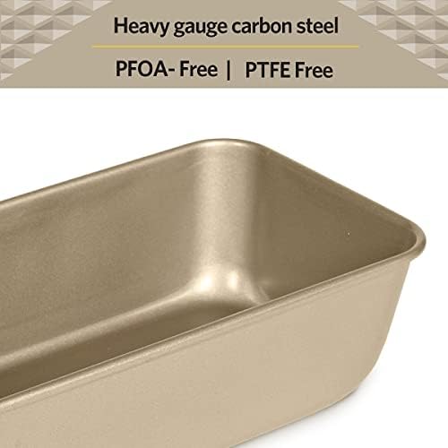 Glad Loaf Baking Pan Nonstick - Heavy Duty Metal Bakeware for Bread
