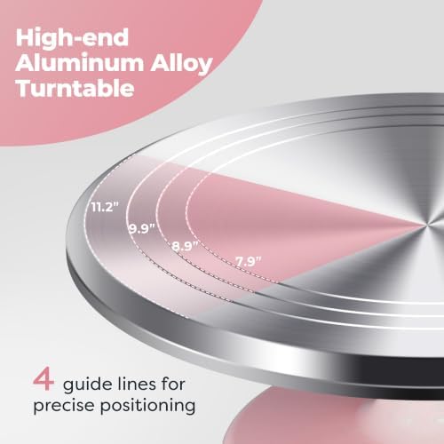 Kootek 12" Aluminum Cake Turntable Set