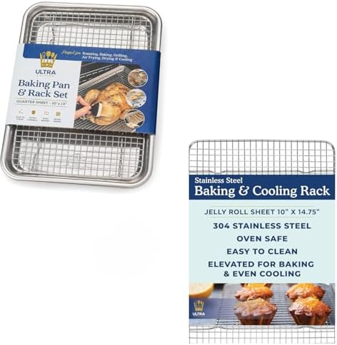 Ultra Cuisine Stainless Steel Baking Rack - 10x14.75 inch & Aluminum