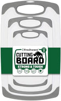 Freshware Cutting Boards for Kitchen, Chopping Board 3-Pack with