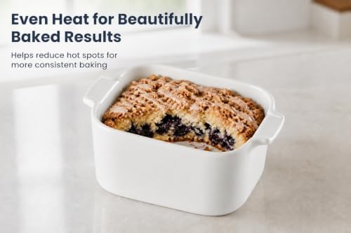 5'' x 4'' Small Baking Dishes, Set of 2 Mini Ceramic Baking Pans
