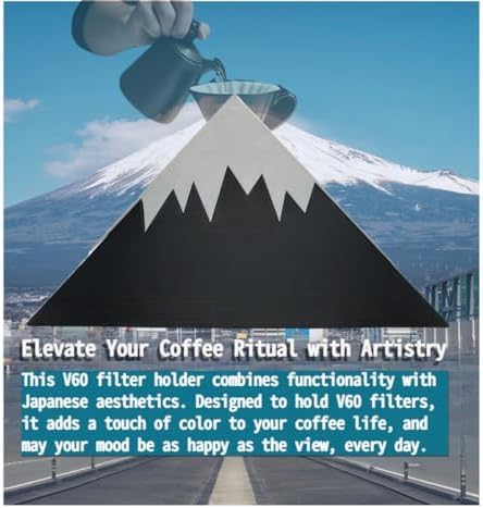 V60 Coffee Filter Paper Holder for #01#02 Cone Filters - 3D Printed