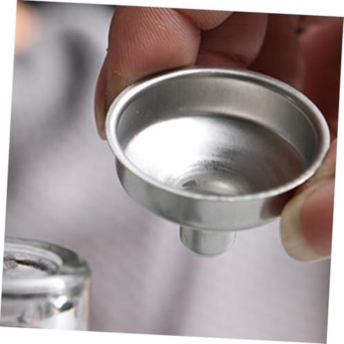 Abaodam 12pcs Mini Stainless Steel Wide Mouth Funnels for Liquid