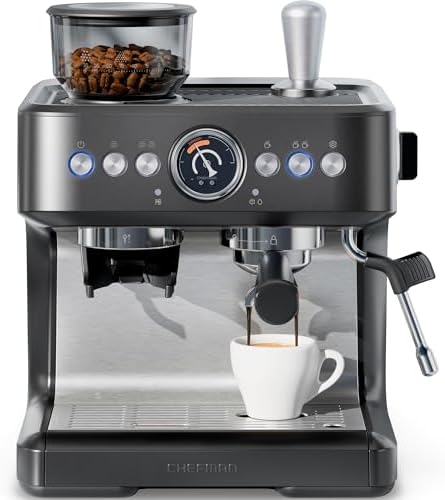 Chefman Crema Deluxe Espresso Machine with Double Boiler