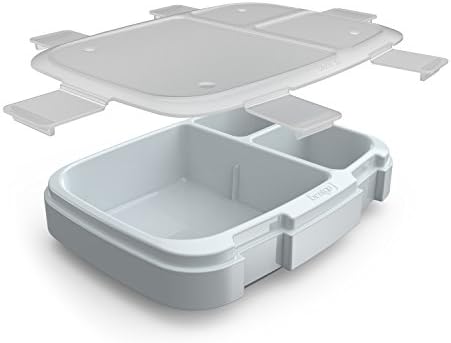 Bentgo Fresh Tray with Cover, Reusable 4-Compartment Meal Prep