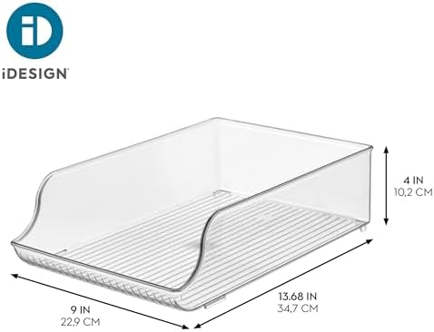 iDesign Plastic Water Bottle Organizer, Clear, 2-Pack