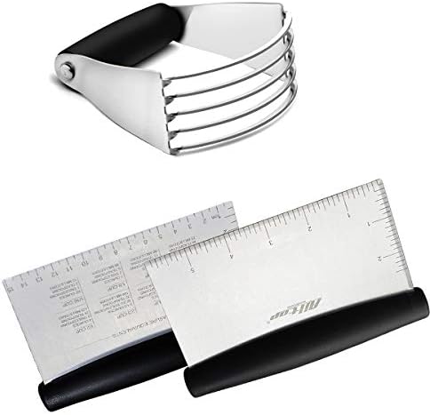 Dough Blender & Bench Scraper/Chopper,Stainless Steel Kitchen Tool,Set