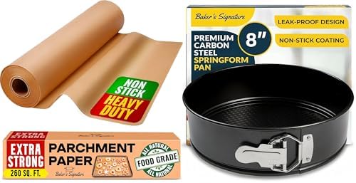 Baker's Signature 8 Inch Springform Cheesecake Pan with Removable