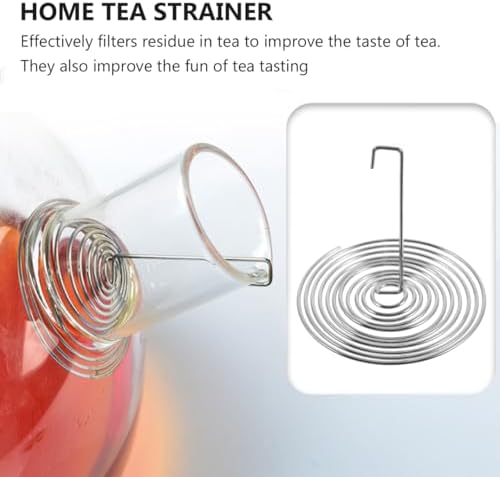 Luxshiny 20 pcs Stainless Steel Teapot Spout Strainers Tea Brew