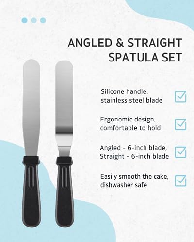 Syntus 65-Piece Cake Decorating Kit with Cake Stand