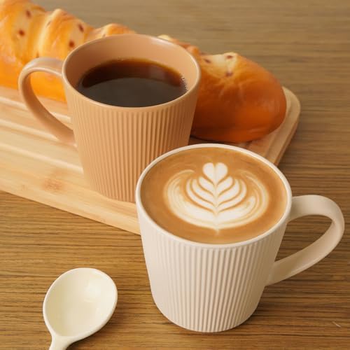 Ceramic Coffee Mugs 13 oz, Set of 6 Coffee Cups with Handle