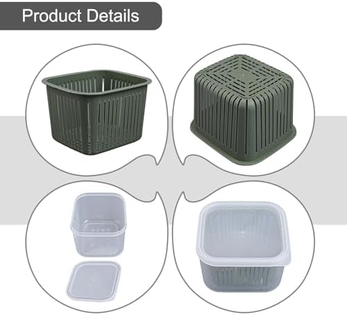 Food Storage Containers With Strainer, 3-Pack Berry Keeper Bins For