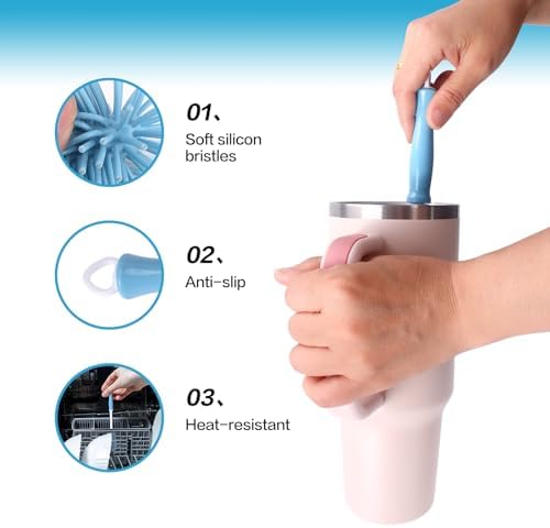 KEUYE 3 Pack Cup Cleaning Kit for Stanley