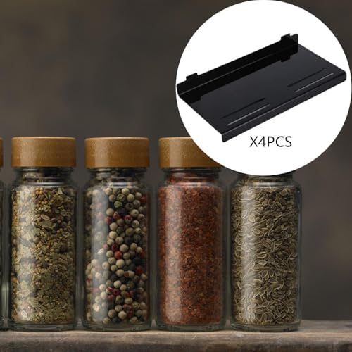 Spice Drawer Organizer Insert Tray 4 Pack, Expandable Acrylic Makeup