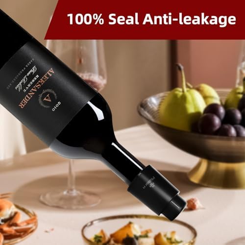 3 PACK Wine Bottle Stoppers, Philorn Vacuum Wine Stoppers - Saver