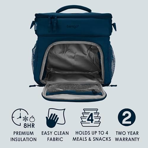 Bentgo Prep Deluxe Insulated Meal Prep Lunch Bag for Adults, Holds 5