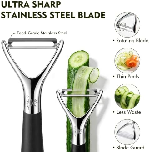 Potato Peeler, Sharp Stainless Steel Blade Peeling Tool