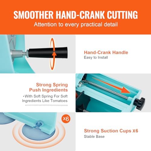 VEVOR Adjustable Manual Vegetable Fruit Slicer