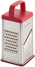 Rachael Ray Stainless Steel Box Grater, Red