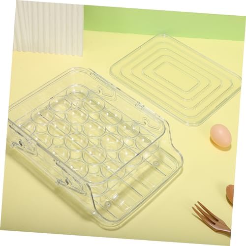 Hemobllo Egg Box, 2-layer PET Automatic Rolling Dispenser