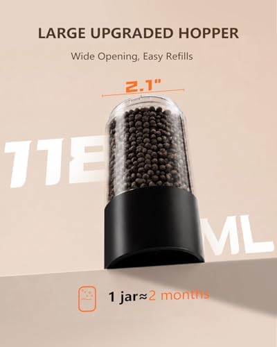 Electric Salt & Pepper Grinder Set with LED