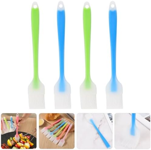 4pcs Silicone Basting Brush Xmas Portable Outdoor Grilling Oil Brush