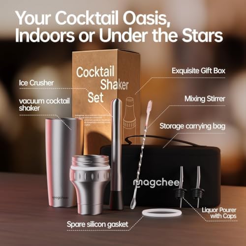 Hybrid Cocktail Shaker Set | Vacuum Insulated Stainless Steel Martini