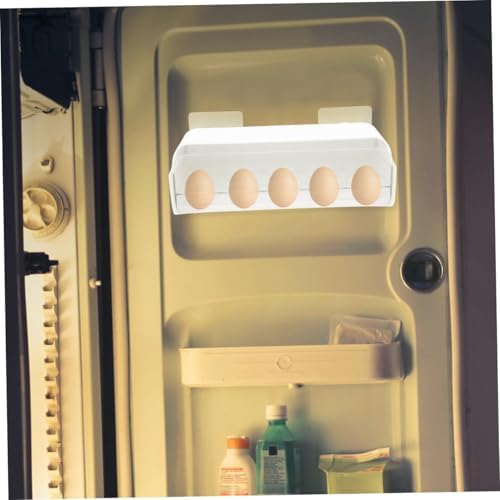 PET Fridge Egg Box with Drawer Design, 10 Slots for Eggs Xmas