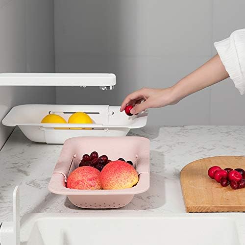 NIWWIN Collapsible Kitchen Colander Strainer, Expandable Over the Sink Colander - Image 2