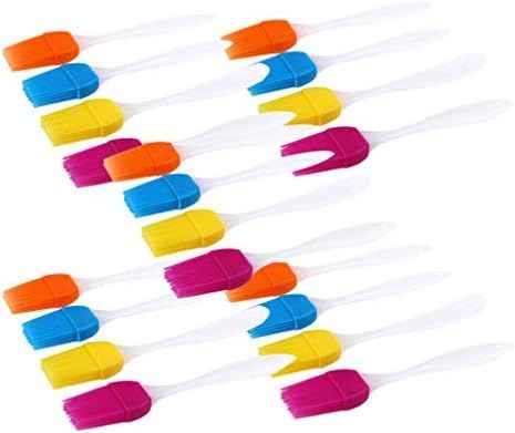 20 Pcs Silicone Pastry Brush Set for Baking and Bbq Basting