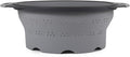 Dexas 8" Collapsible Silicone Colander in Cool Grey, Kitchen Strainer by Dexas