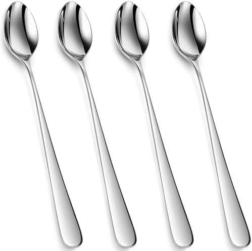 KEAWELL Premium Louise 4-Piece 9-Inch 18/10 Iced Tea Spoons