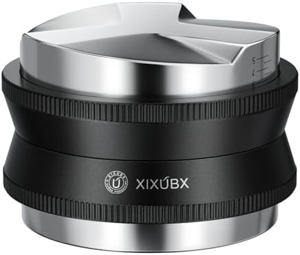 XIXUBU 53mm Espresso Tamper, 2-in-1 Coffee Distributor
