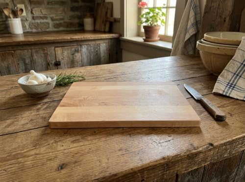 Small Natural Hardwood Butcher Block Cutting Board