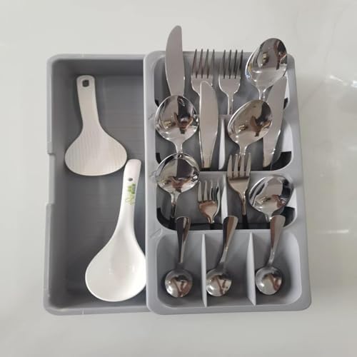 Expandable Cutlery Drawer Organizer, Adjustable Kitchen Drawer Tray