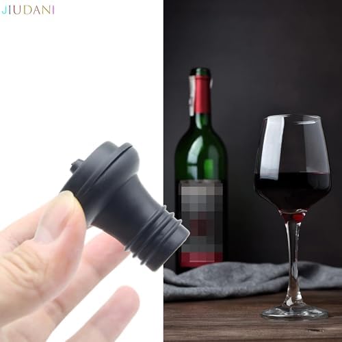 Wine Saver Vacuum Stoppers Pack of 6 Rubber Wine Stoppers, for Wine