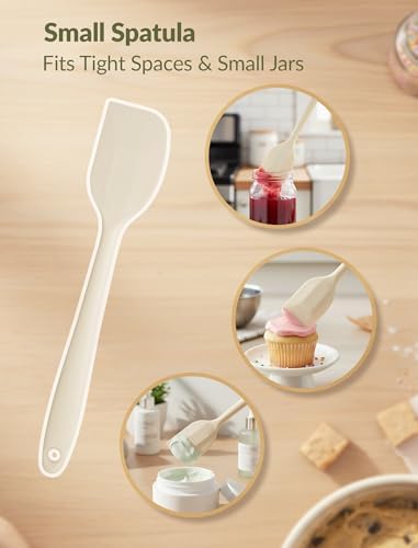 NiHome 4 Pcs Silicone Spatula Set, Heat Resistant Baking & Cooking