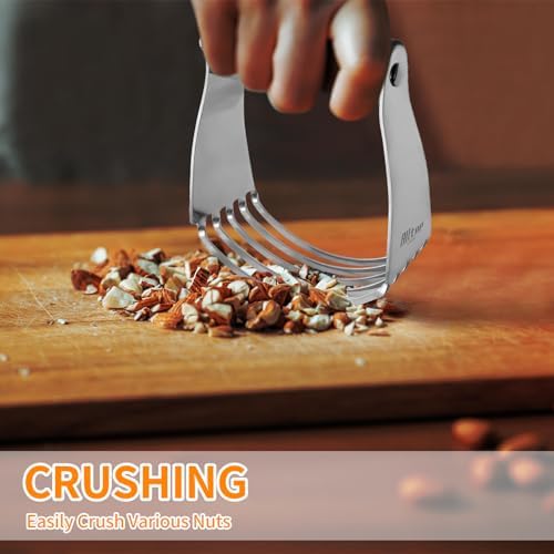 ALLTOP Stainless Steel Bench Scraper & Pastry Blender Cutter Set