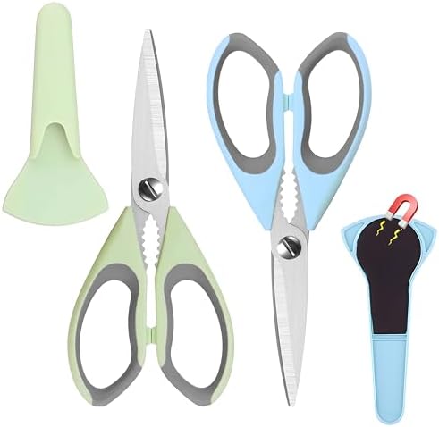 2 Pack Heavy Duty Scissors Kitchen Shears with Magnetic