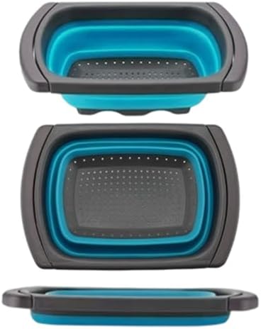 Collapsible Colander Strainer with Extendable Handles - Over the Sink
