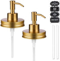 Amolliar Mason Jar Liquid Soap Dispenser Pump, Lotion Soap Pump Gold