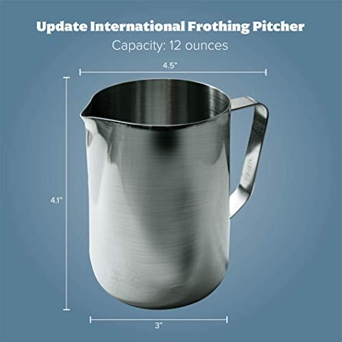 Update International EP-12 12 Oz Stainless Steel Frothing Pitcher