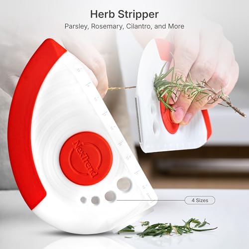 NexTrend red 5-in-1 flexible dough and bowl scraper with