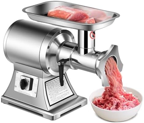 Tangkula Commercial Meat Grinder, 1.5 HP, 1100W