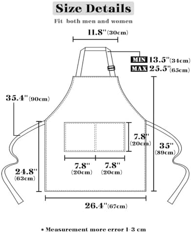 Happy Birthday Aprons for Women Men with Pockets, Cartoon Funny